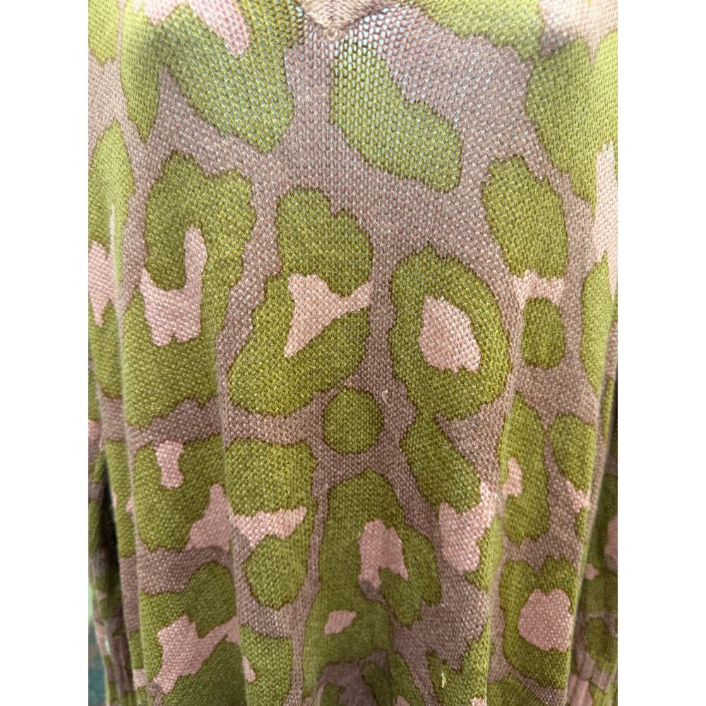Revolve Womens Small Show Me Your MUMU Hug me sweater Rosey Leopard Knit pink - Picture 5 of 5